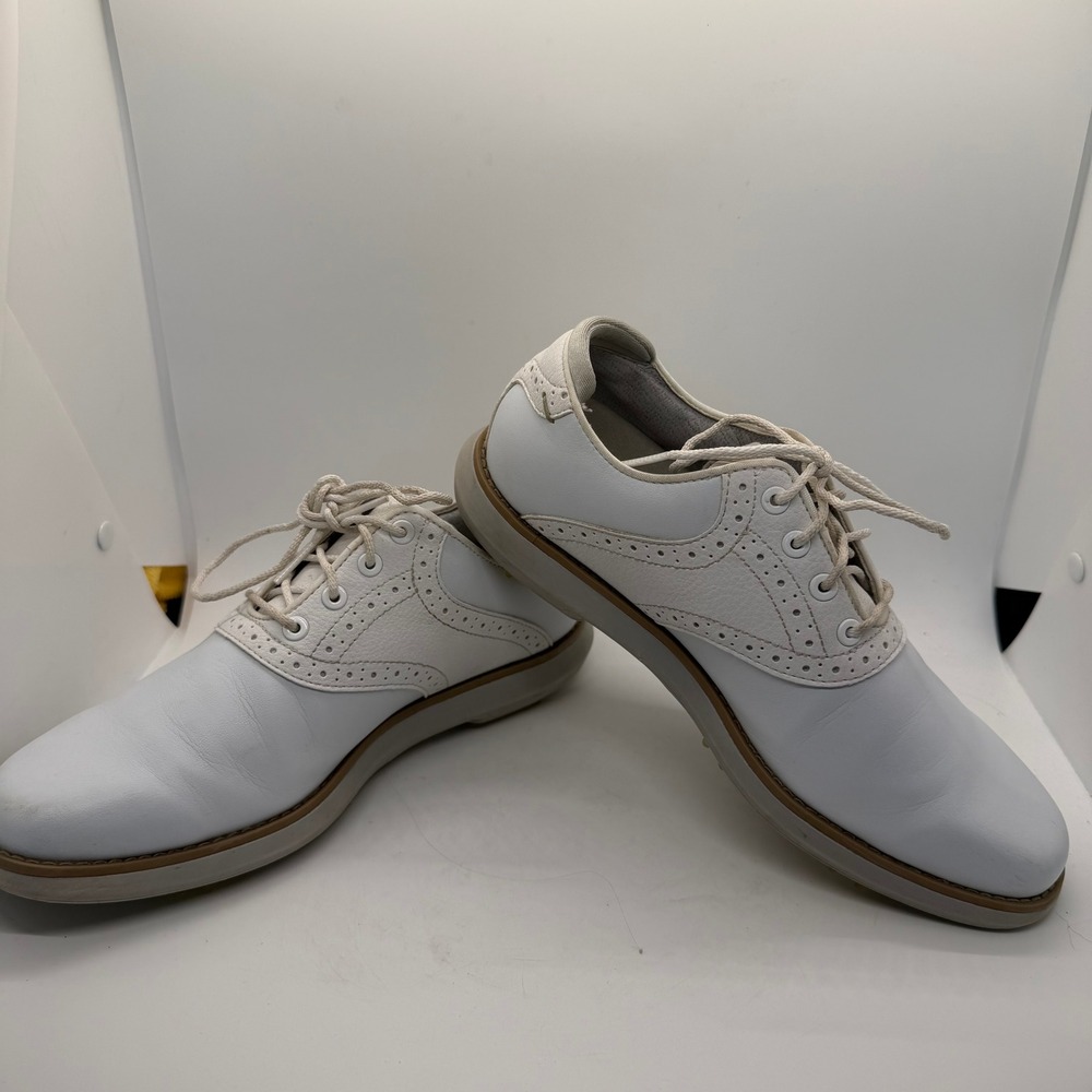 FootJoy LoPro White Leather Wingtip Classic Pulsar Golf Shoes 97901 Mens 6.5 M